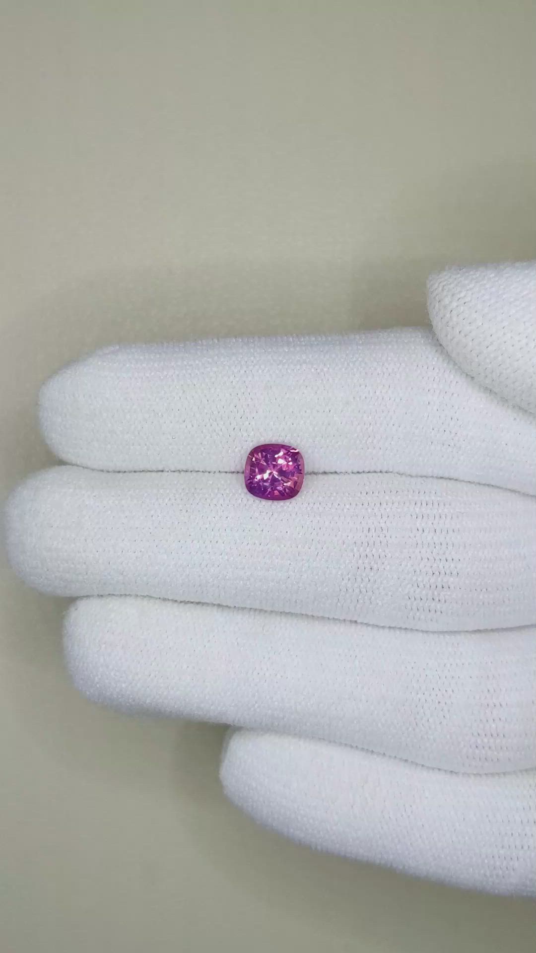 1.30 Ct. Purplish Pink Sapphire from Ceylon (Sri Lanka) Size Video