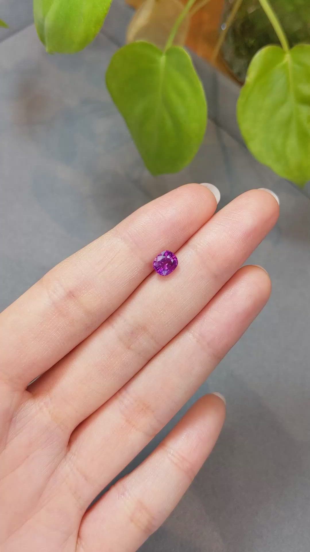 1.24 Ct. Pink Sapphire from Ceylon (Sri Lanka) Size Video
