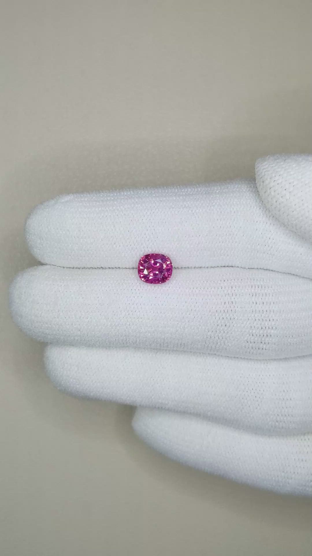 1.24 Ct. Pink Sapphire from Ceylon (Sri Lanka) Size Video