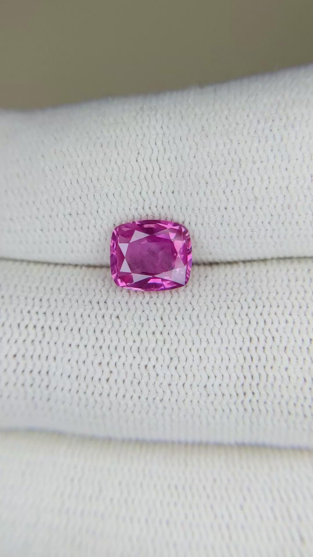 1.83 Ct. Pink Sapphire from Ceylon (Sri Lanka) Size Video