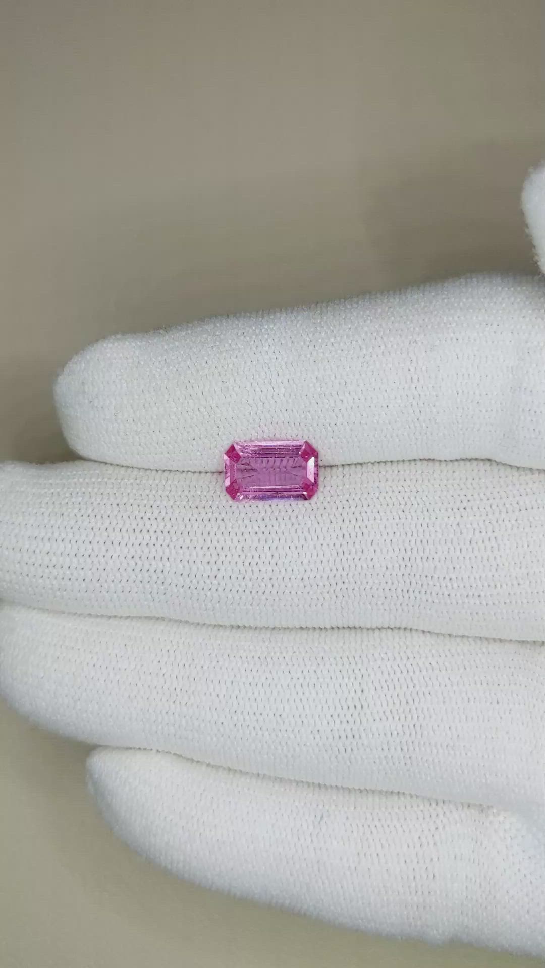 1.90 Ct. Pink Sapphire from Ceylon (Sri Lanka) Size Video