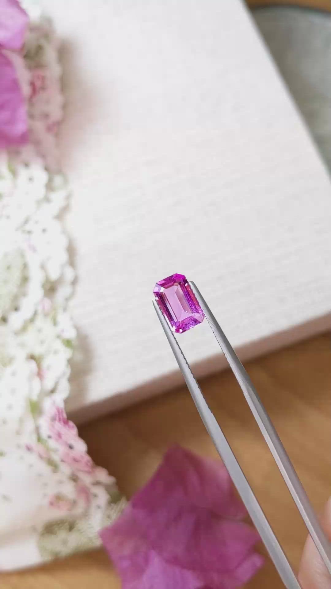 1.90 Ct. Pink Sapphire from Ceylon (Sri Lanka) Size Video