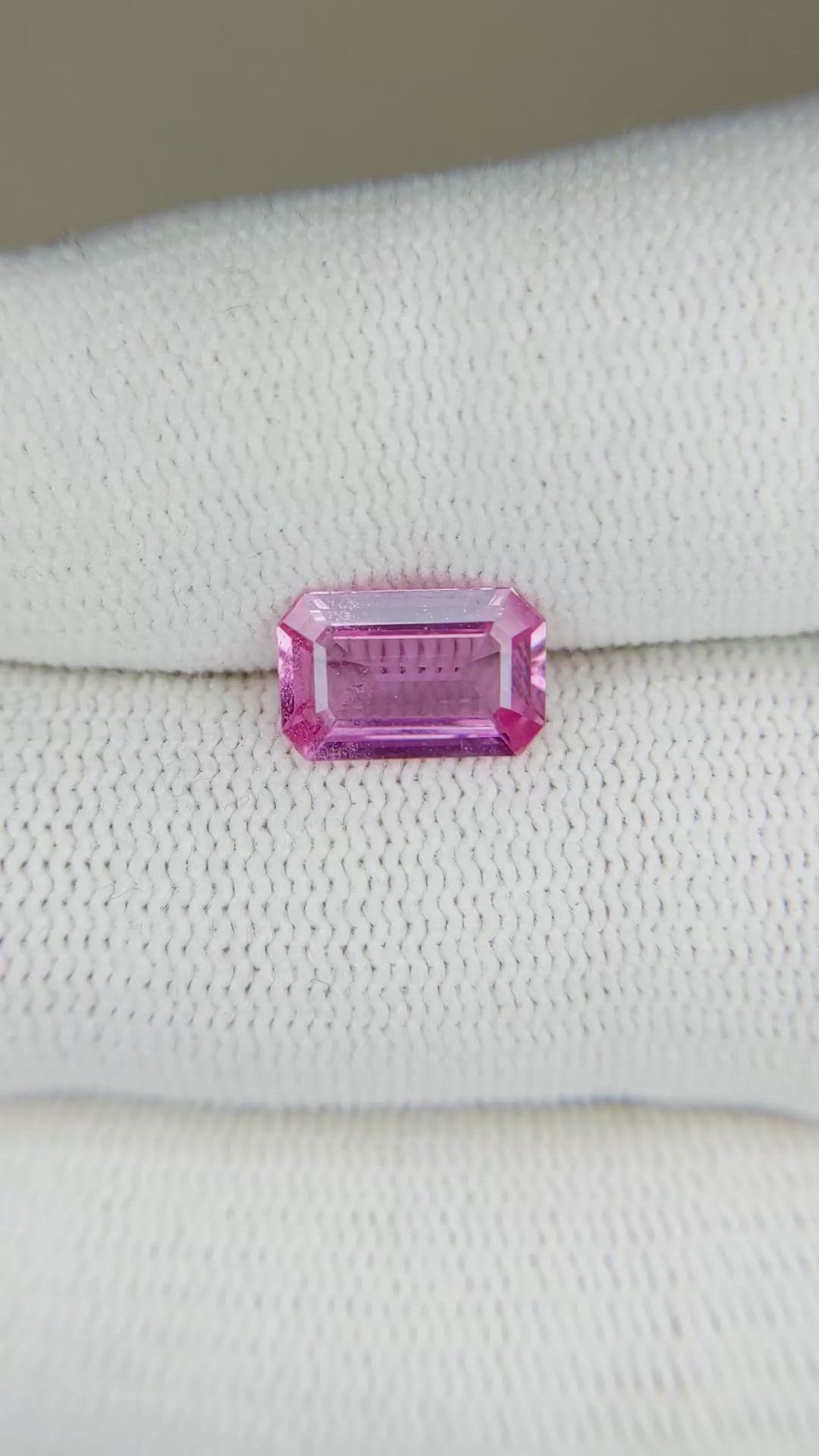 1.90 Ct. Pink Sapphire from Ceylon (Sri Lanka) Size Video
