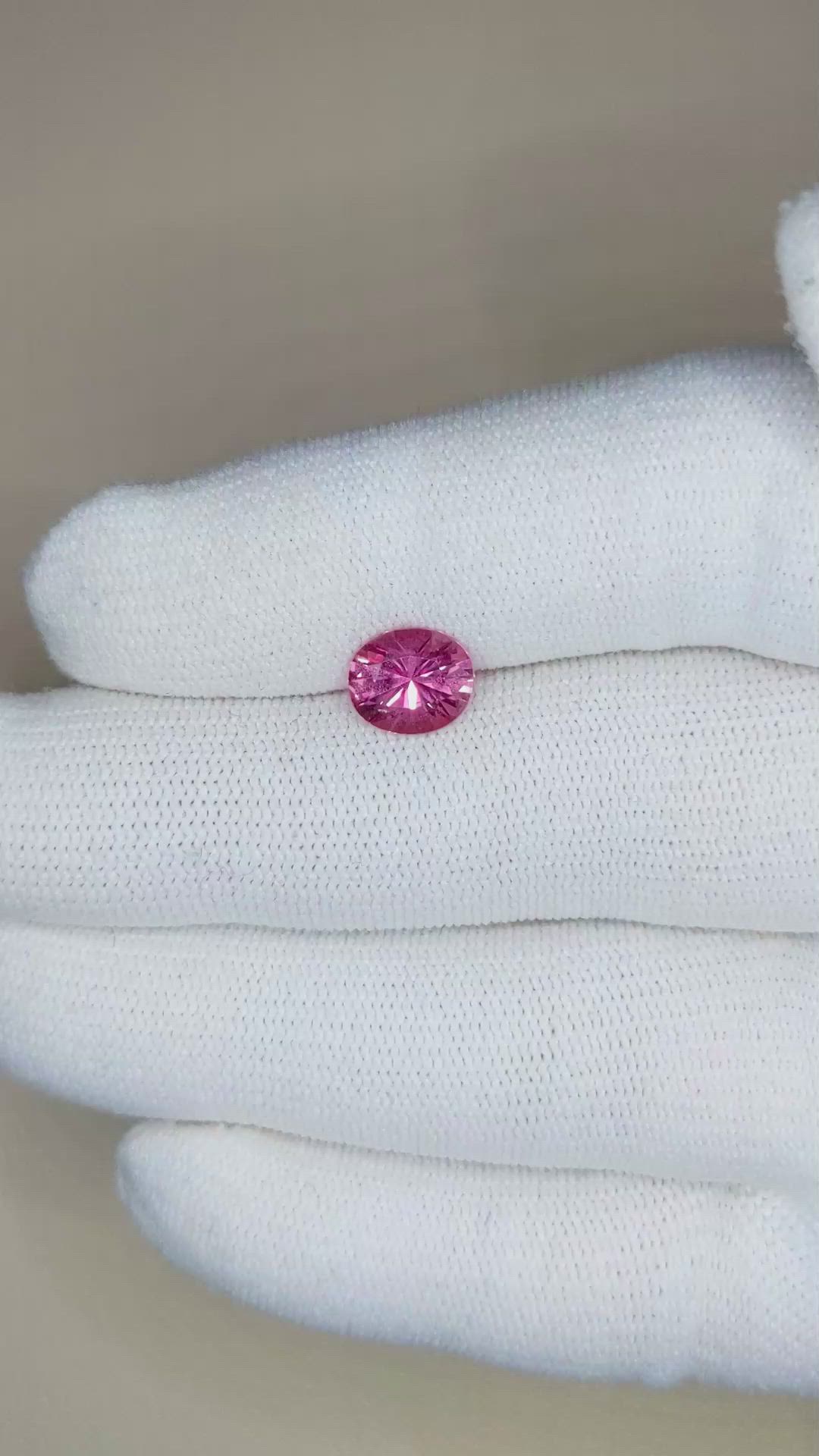 1.91 Ct. Pink Sapphire from Ceylon (Sri Lanka) Size Video