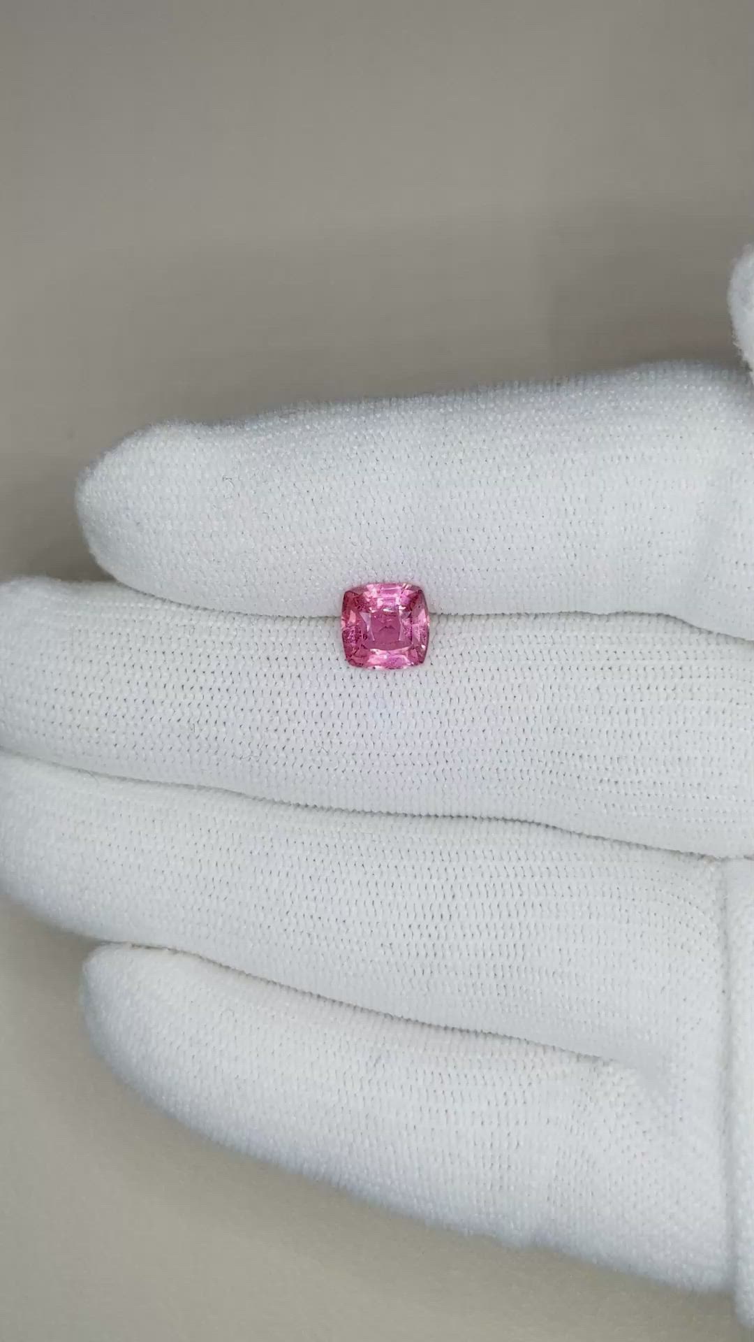 1.67 Ct. Pink Sapphire from Ceylon (Sri Lanka) Size Video