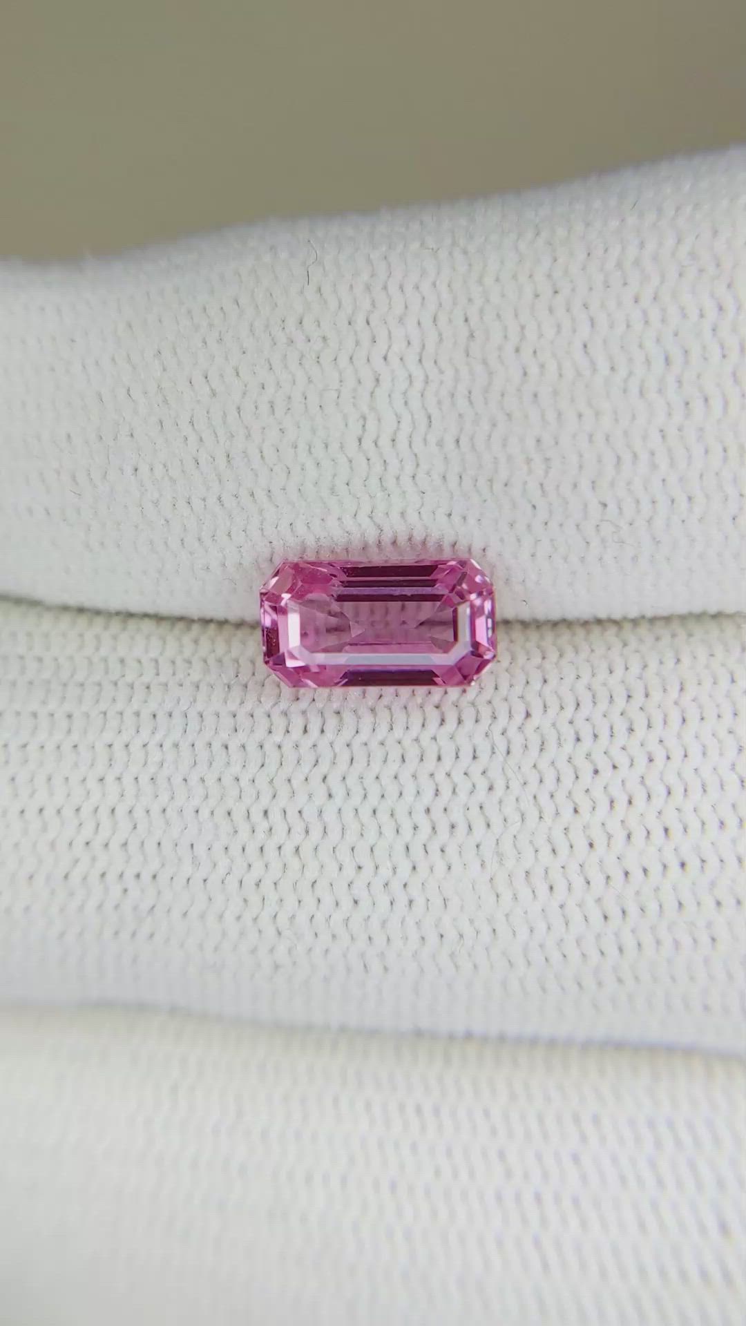 2.28 Ct. Pink Sapphire from Ceylon (Sri Lanka) Size Video