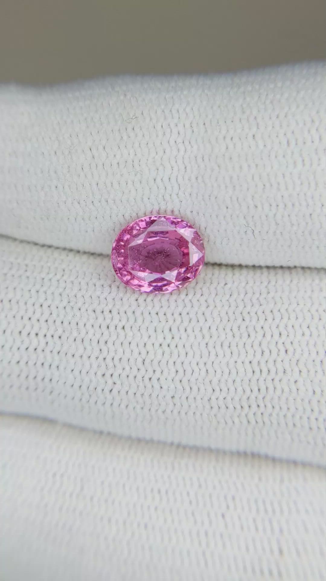2.10 Ct. Pink Sapphire from Ceylon (Sri Lanka) Size Video