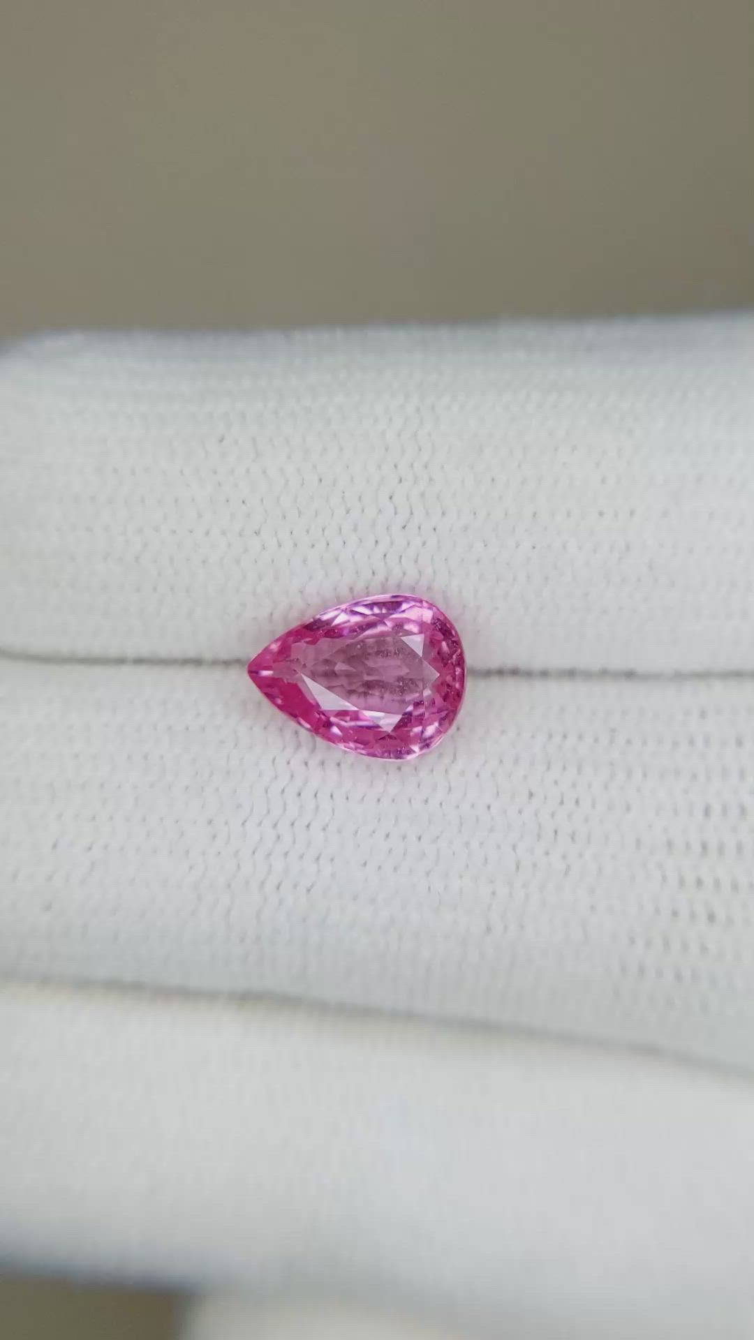 2.01 Ct. Pink Sapphire from Ceylon (Sri Lanka) Size Video