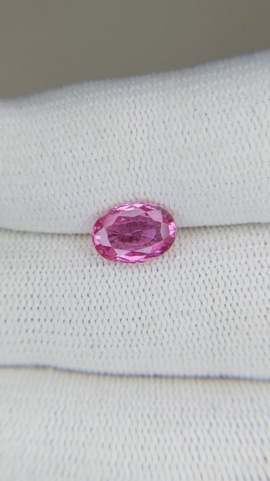 2.05 Ct. Pink Sapphire from Ceylon (Sri Lanka) Size Video