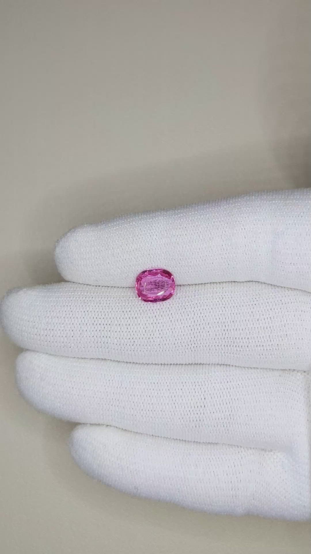 2.02 Ct. Pink Sapphire from Ceylon (Sri Lanka) Size Video