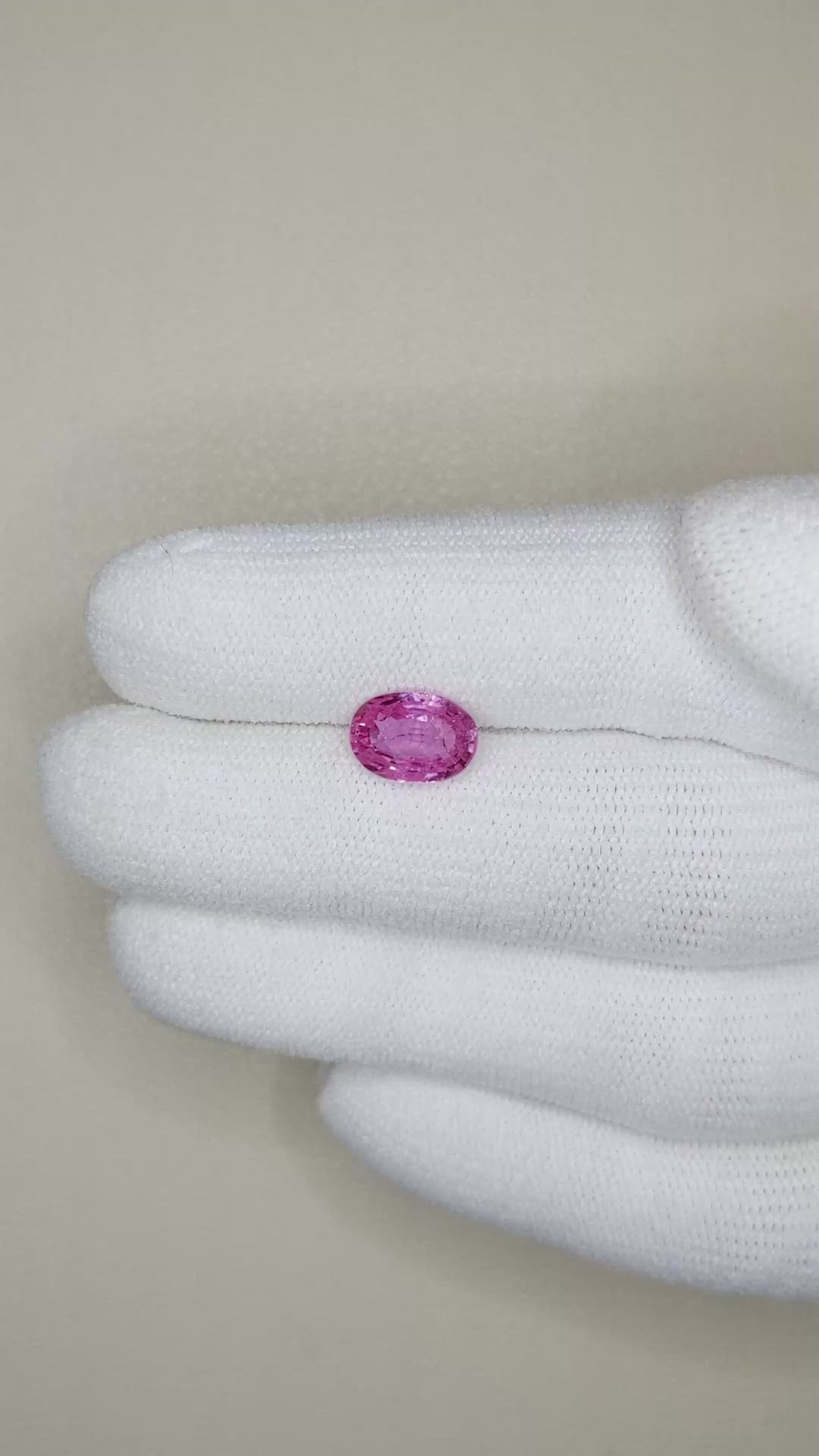 2.04 Ct. Pink Sapphire from Ceylon (Sri Lanka) Size Video