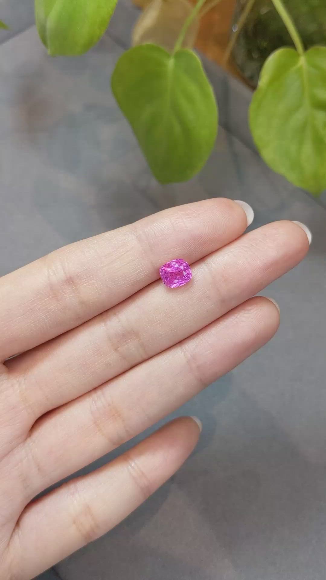 1.88 Ct. Pink Sapphire from Ceylon (Sri Lanka) Size Video