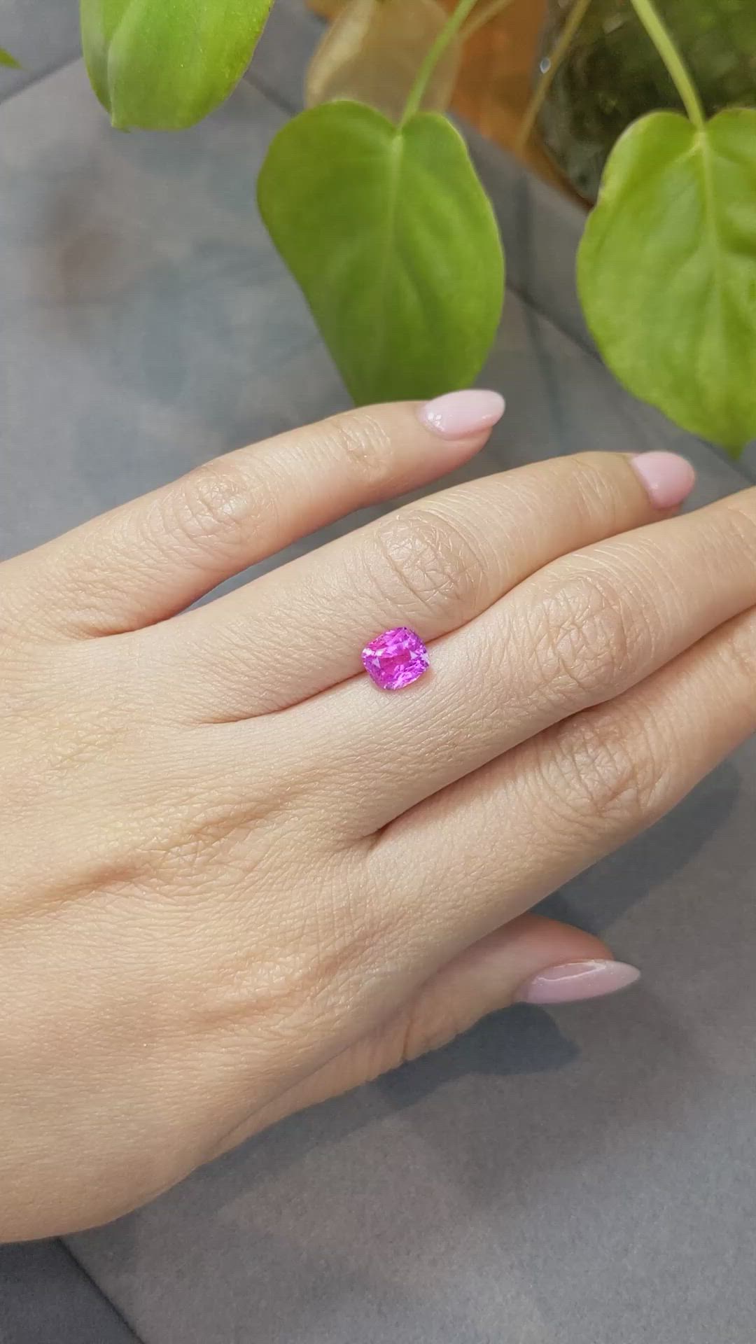 1.88 Ct. Pink Sapphire from Ceylon (Sri Lanka) Size Video