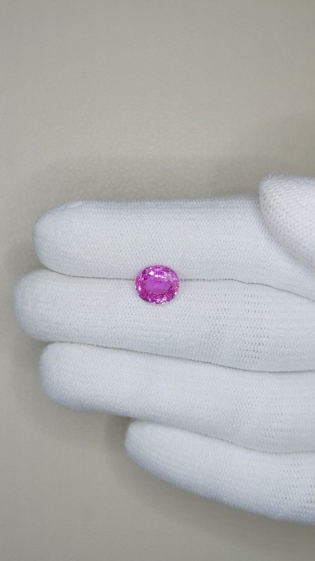 2.18 Ct. Pink Sapphire from Ceylon (Sri Lanka) Size Video