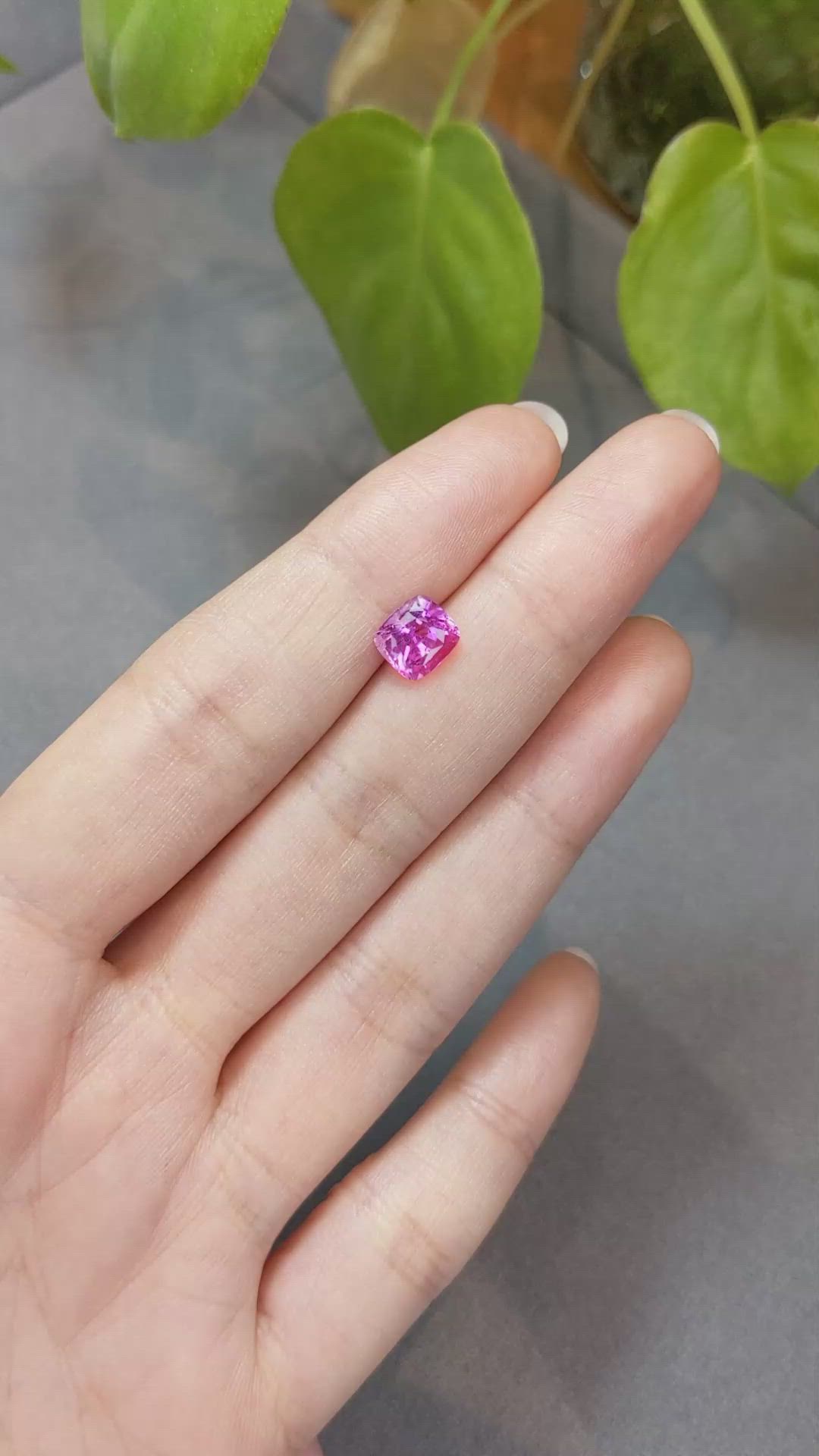 2.08 Ct. Pink Sapphire from Ceylon (Sri Lanka) Size Video