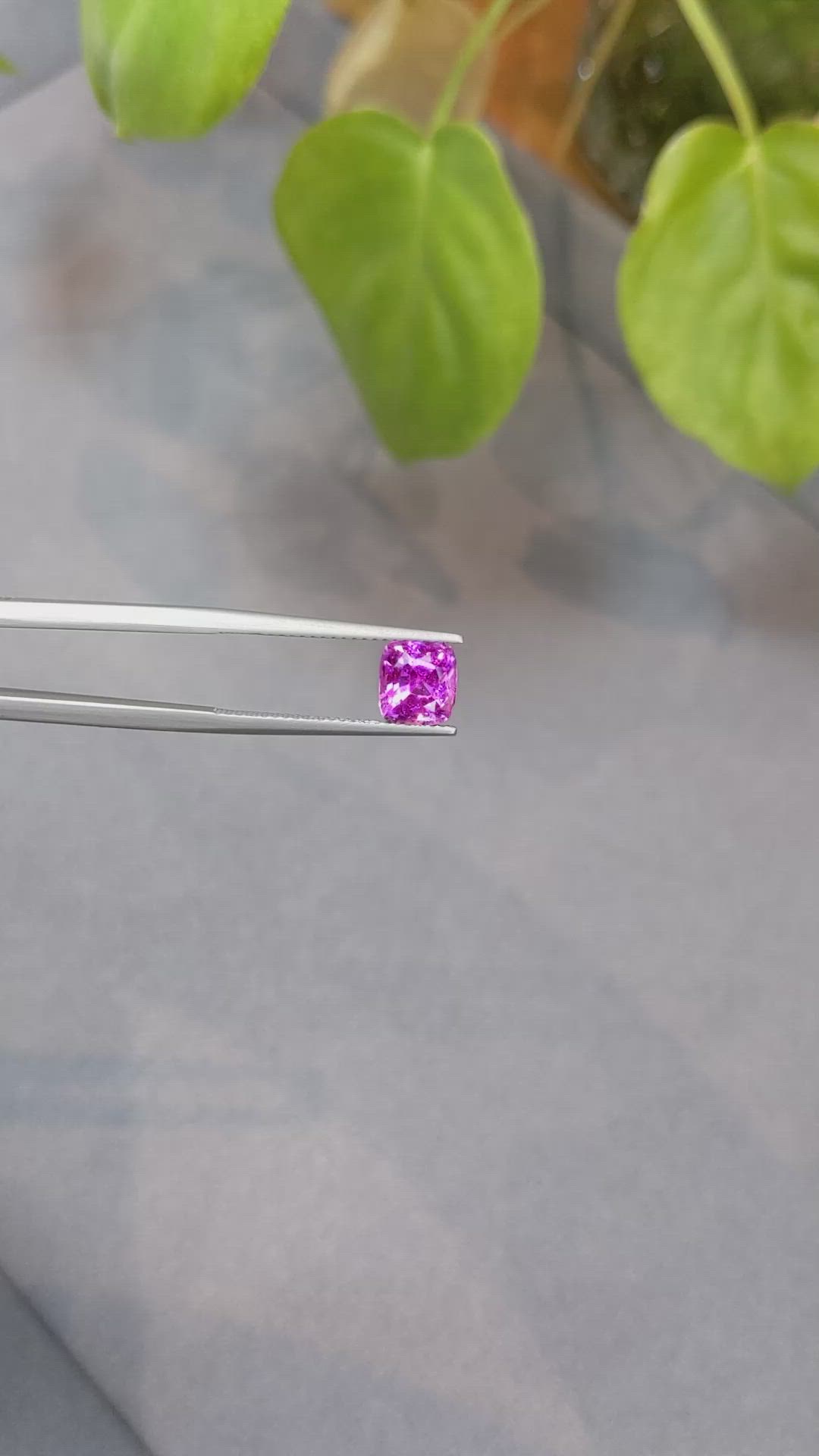 2.08 Ct. Pink Sapphire from Ceylon (Sri Lanka) Size Video