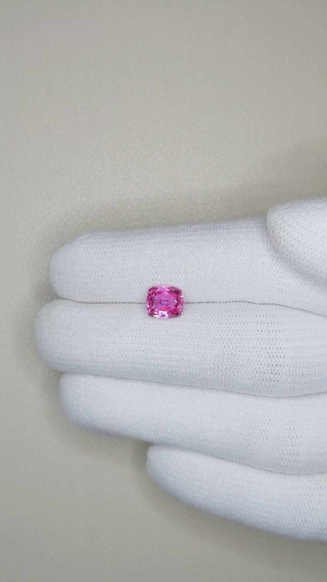 1.70 Ct. Pink Sapphire from Ceylon (Sri Lanka) Size Video