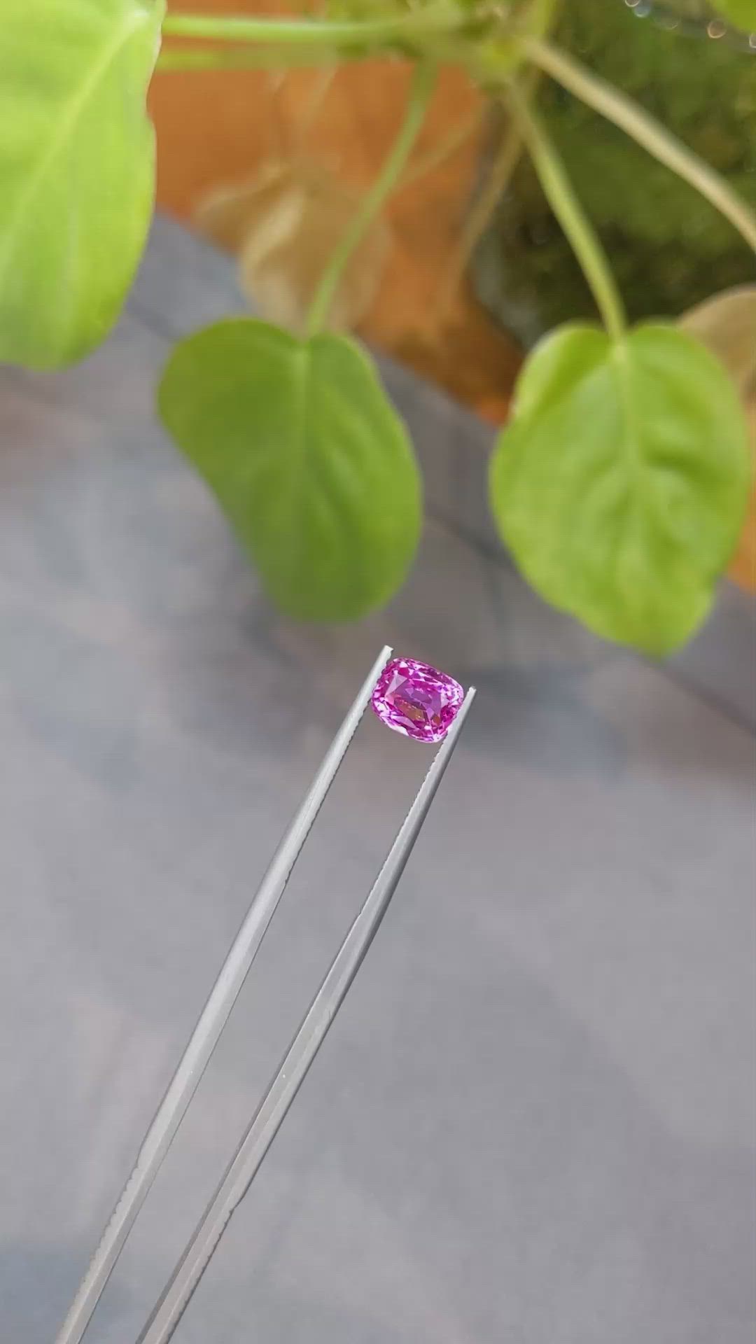1.70 Ct. Pink Sapphire from Ceylon (Sri Lanka) Size Video