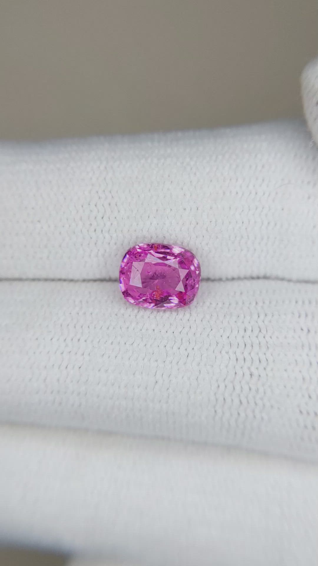 1.96 Ct. Pink Sapphire from Ceylon (Sri Lanka) Size Video
