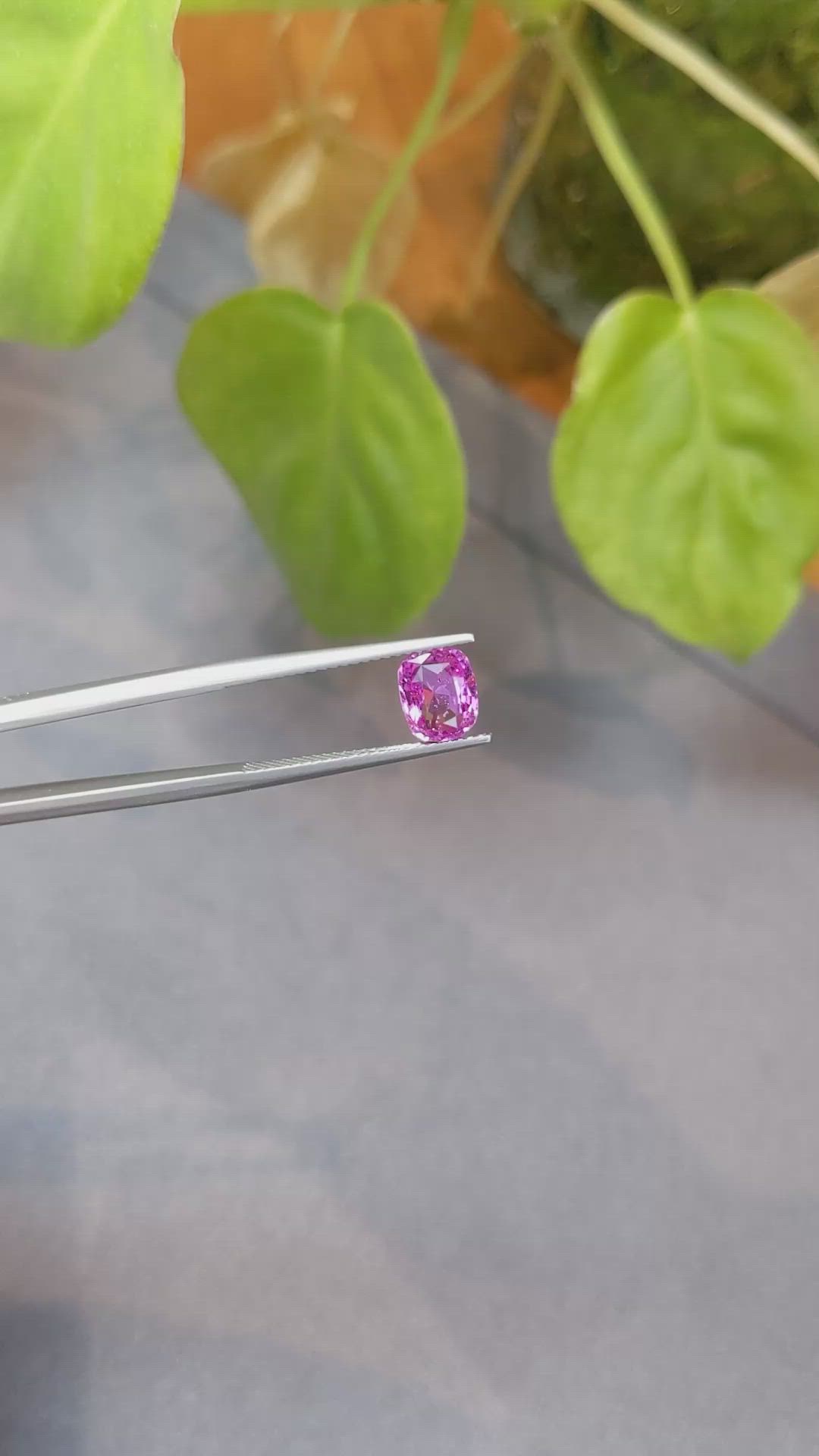 1.96 Ct. Pink Sapphire from Ceylon (Sri Lanka) Size Video