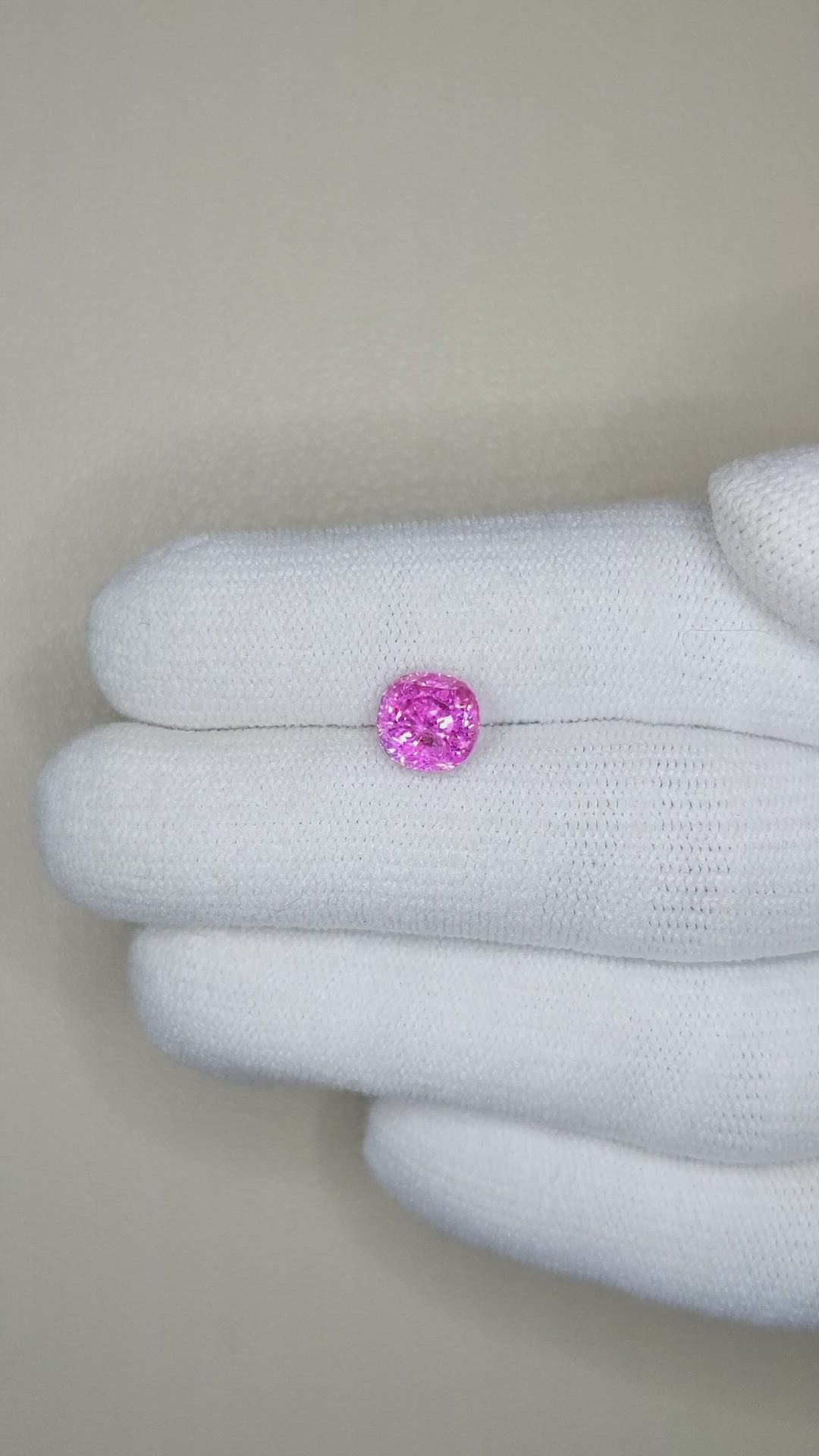 2.38 Ct. Pink Sapphire from Ceylon (Sri Lanka) Size Video