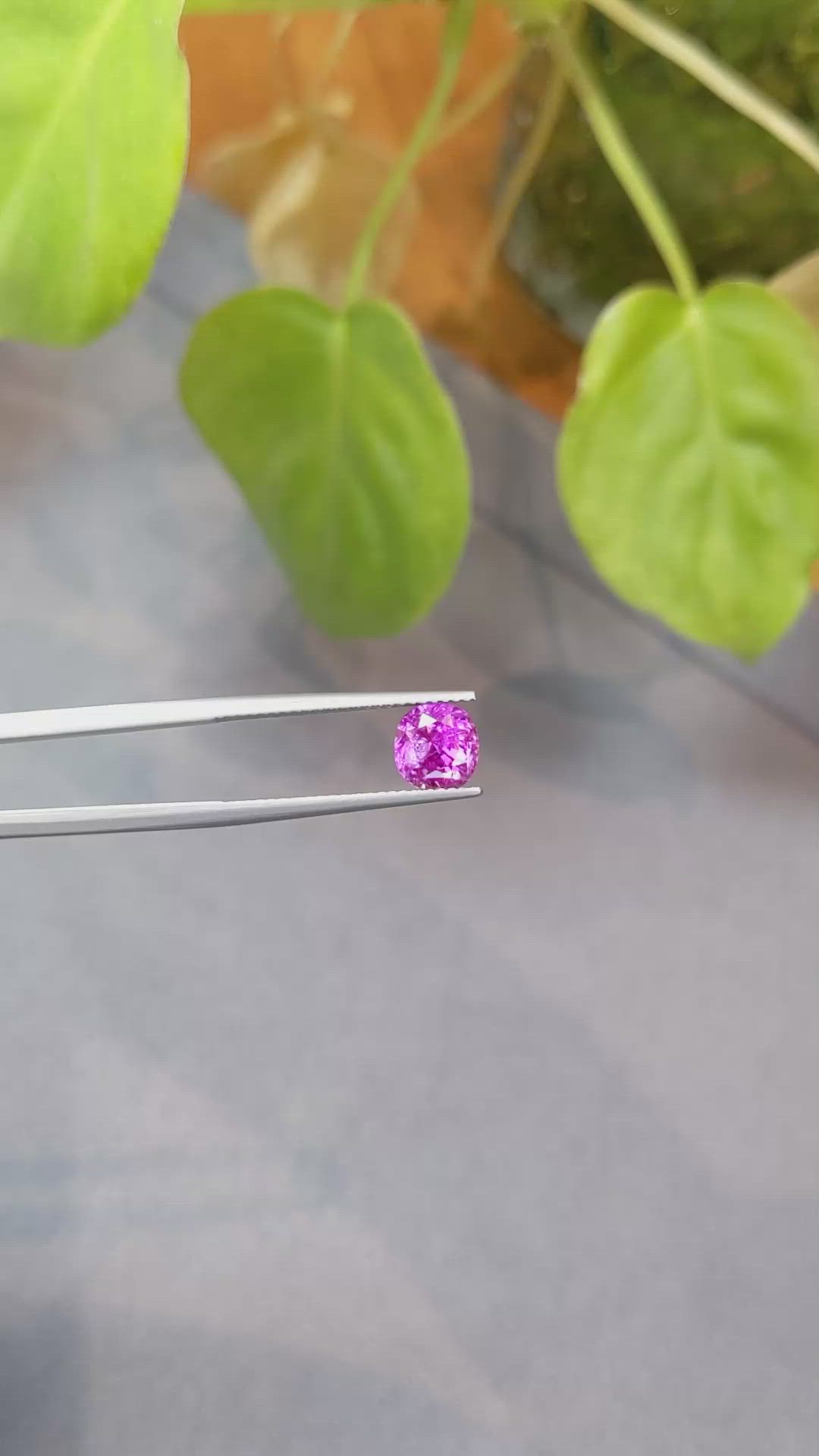 2.38 Ct. Pink Sapphire from Ceylon (Sri Lanka) Size Video