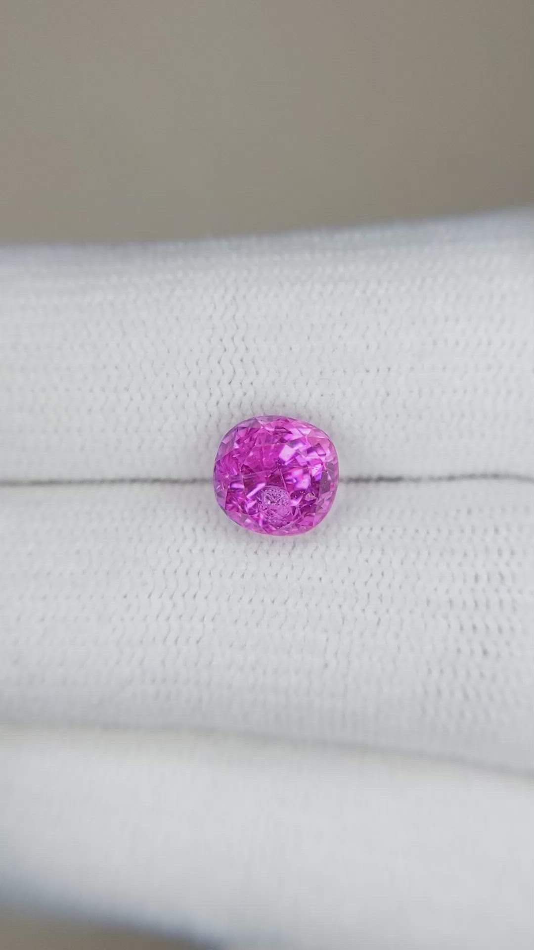 2.38 Ct. Pink Sapphire from Ceylon (Sri Lanka) Size Video