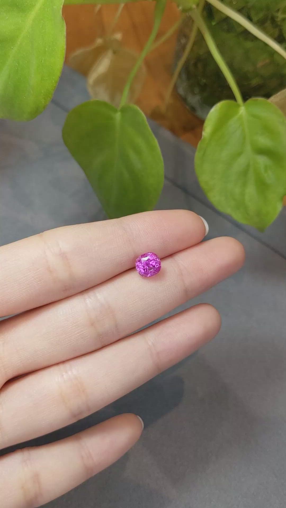 2.38 Ct. Pink Sapphire from Ceylon (Sri Lanka) Size Video