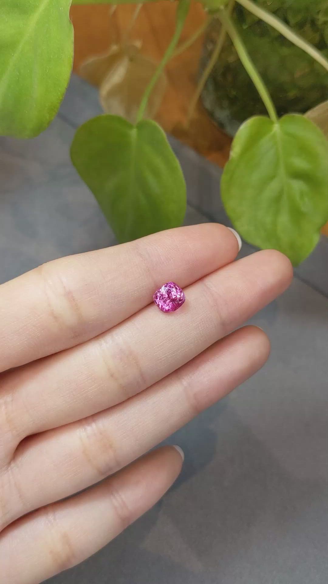 2.17 Ct. Pink Sapphire from Ceylon (Sri Lanka) Size Video