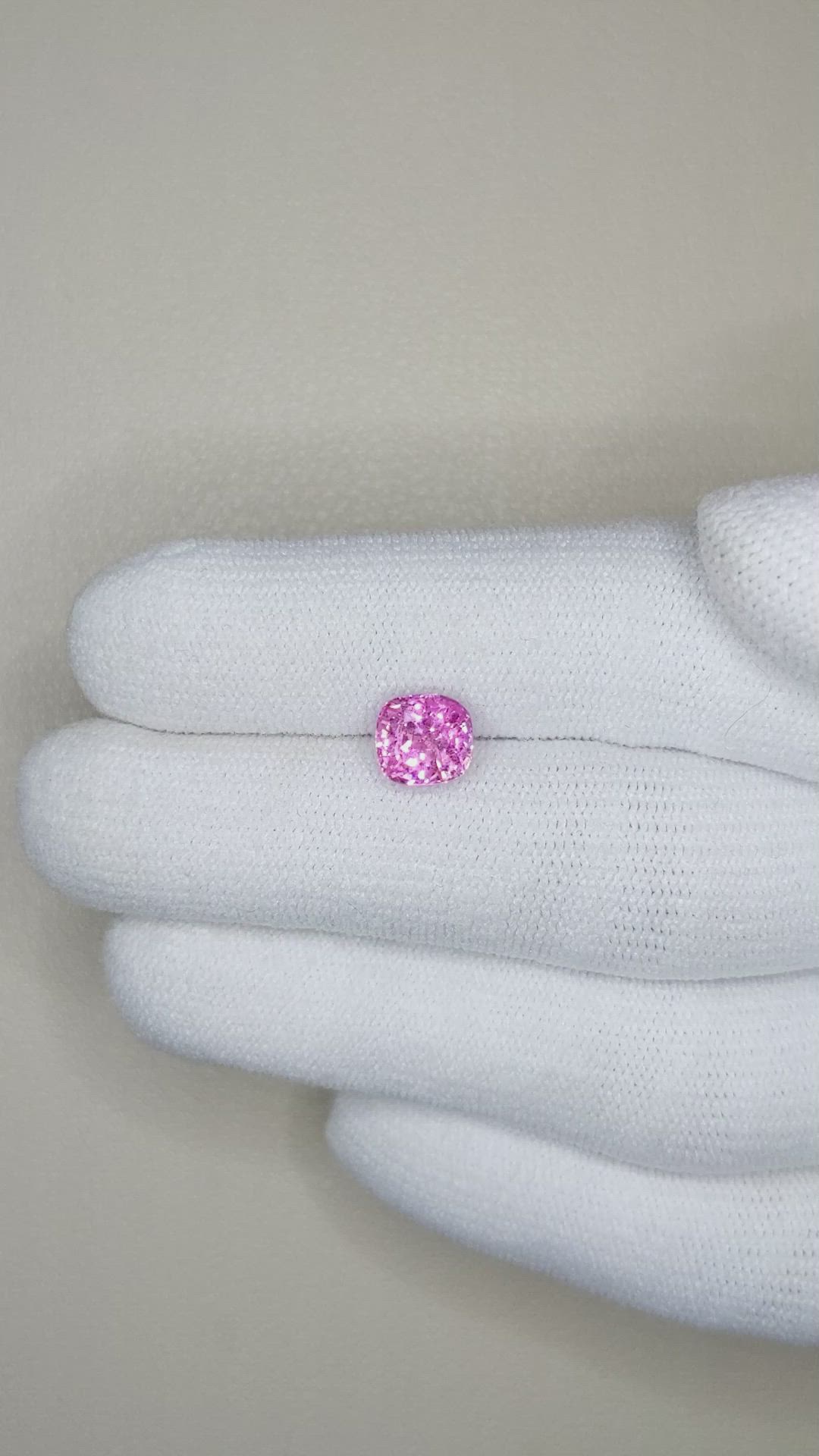 2.17 Ct. Pink Sapphire from Ceylon (Sri Lanka) Size Video