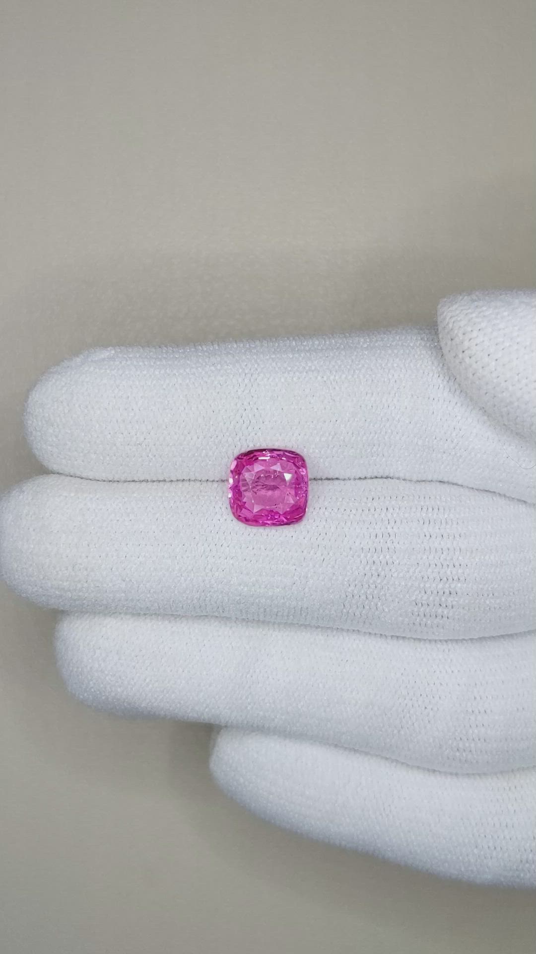 2.29 Ct. Pink Sapphire from Ceylon (Sri Lanka) Size Video