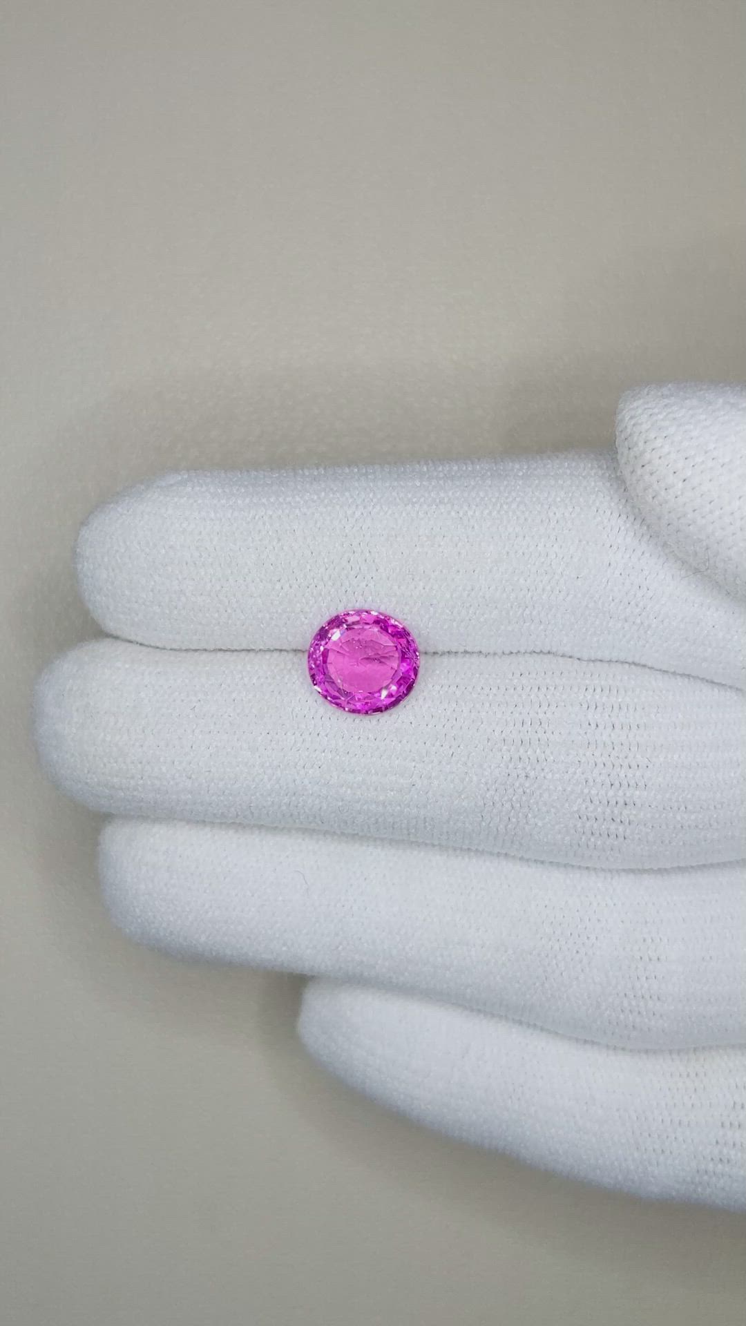 2.18 Ct. Pink Sapphire from Ceylon (Sri Lanka) Size Video