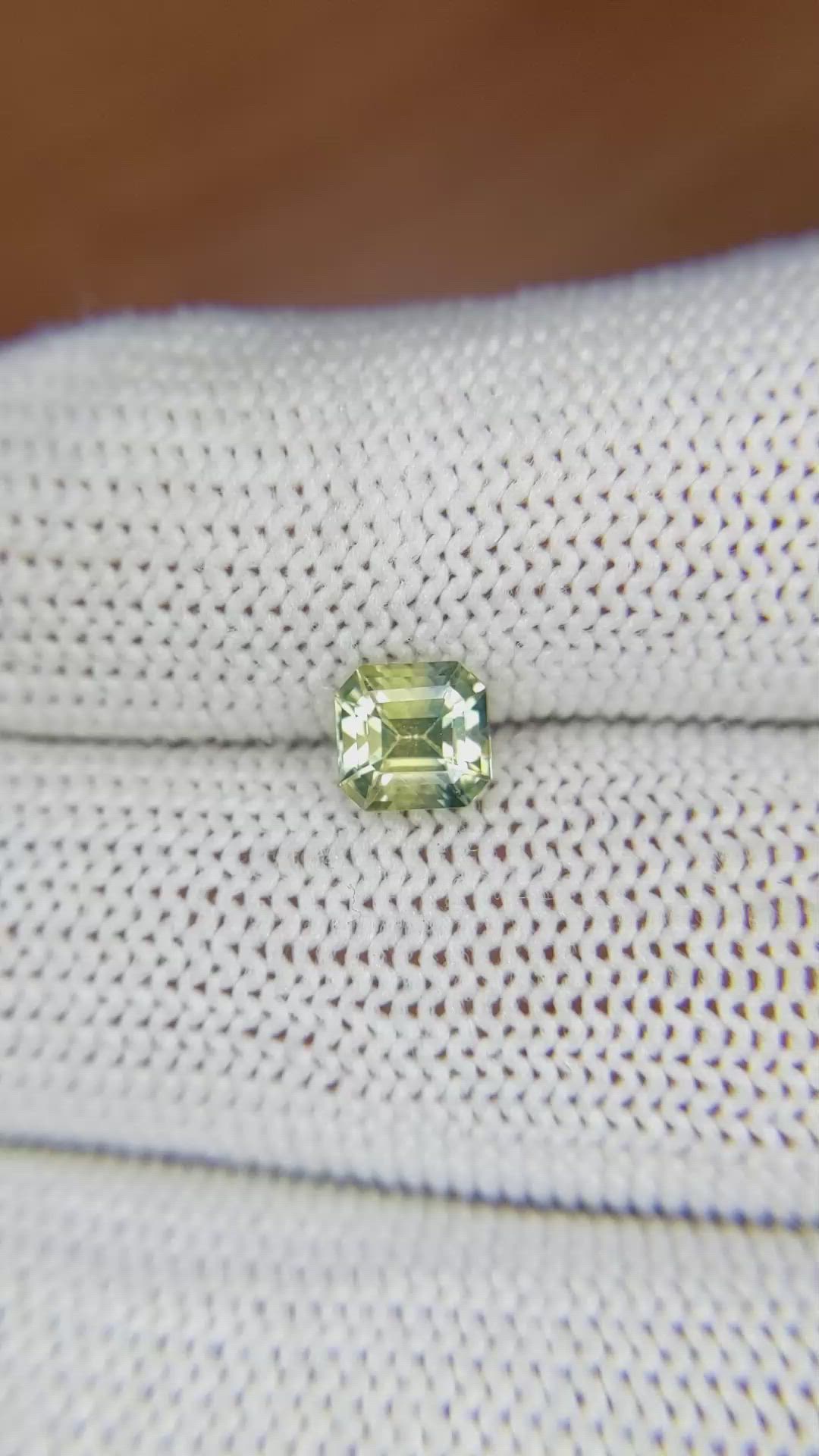 1.11 Ct. Bi Color Sapphire from Ceylon (Sri Lanka) Size Video