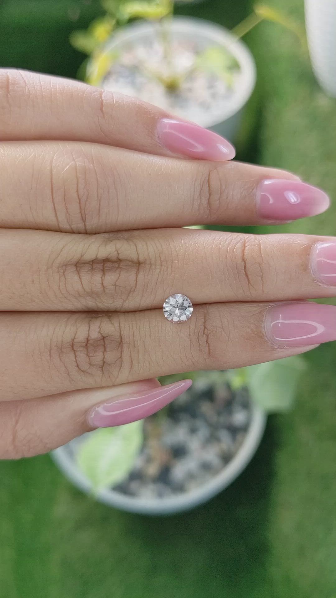 0.66 Ct. Pink Sapphire from Ceylon (Sri Lanka) Size Video