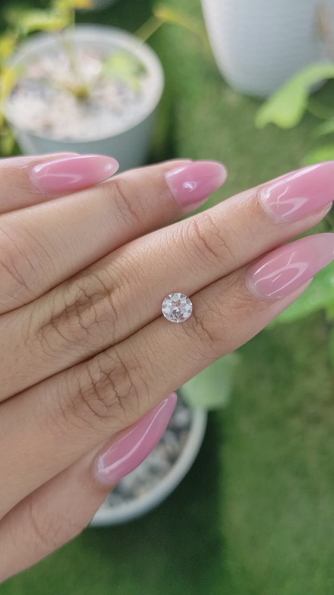 0.66 Ct. Pink Sapphire from Ceylon (Sri Lanka) Size Video