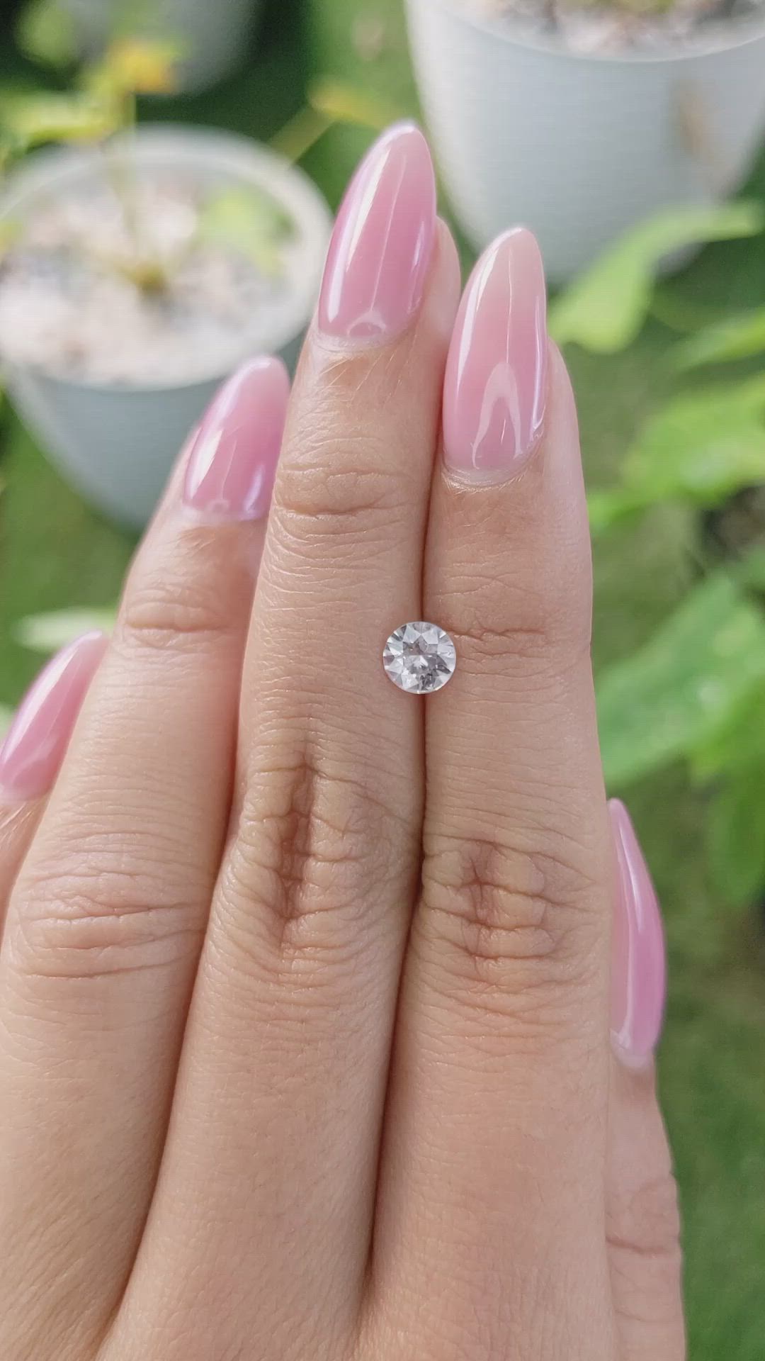 0.66 Ct. Pink Sapphire from Ceylon (Sri Lanka) Size Video