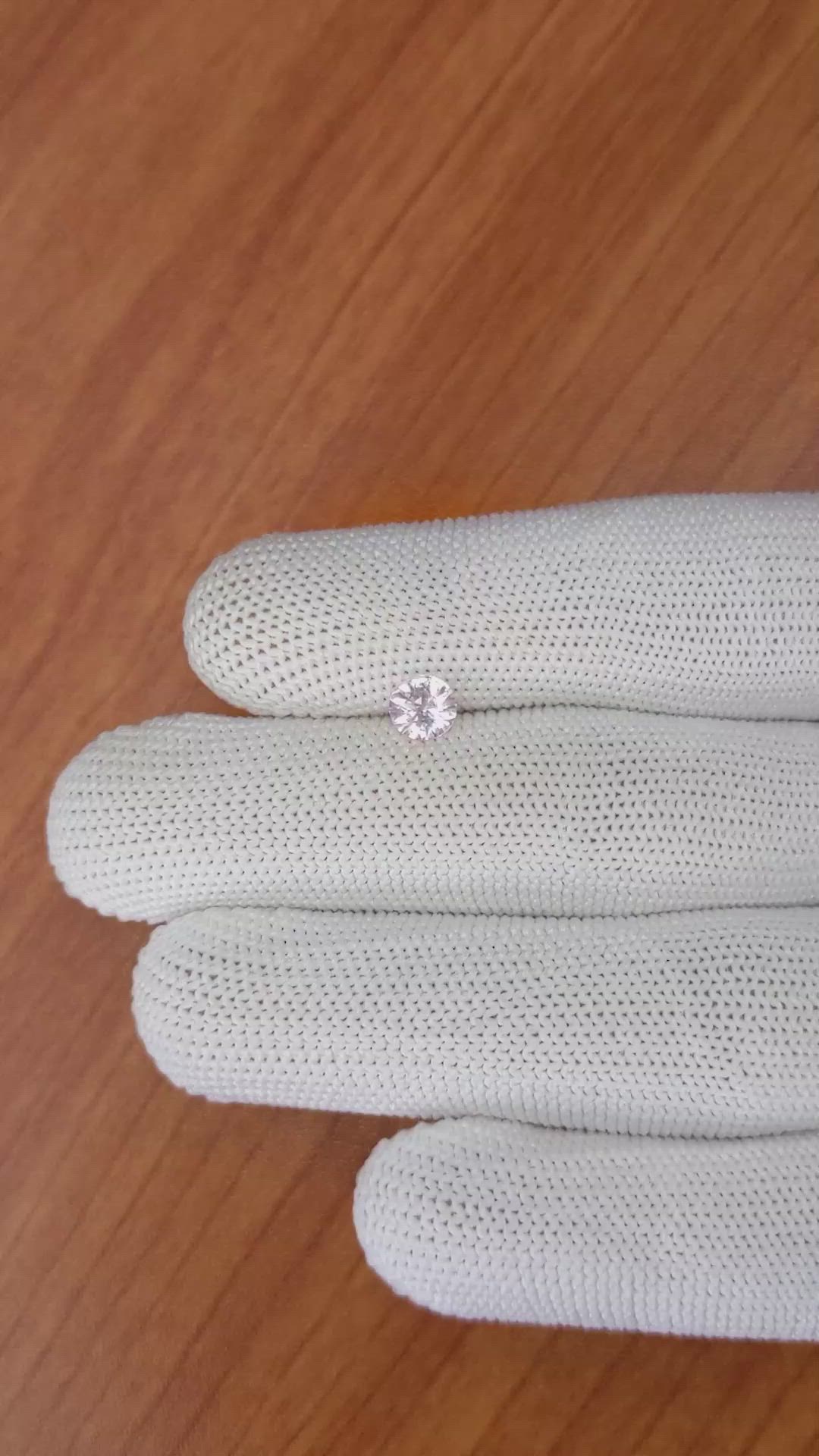 0.66 Ct. Pink Sapphire from Ceylon (Sri Lanka) Size Video