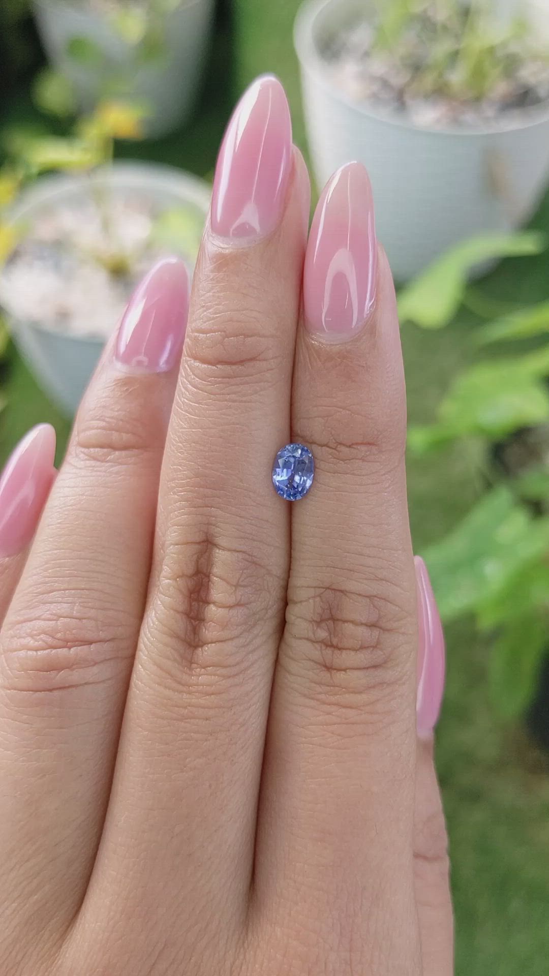 0.64 Ct. Blue Sapphire from Ceylon (Sri Lanka) Size Video