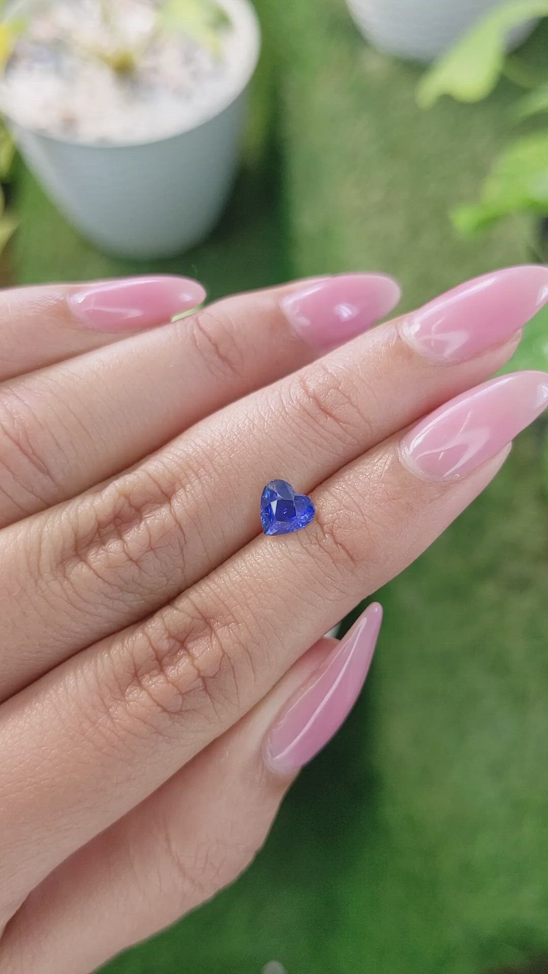 1.07 Ct. Blue Sapphire from Ceylon (Sri Lanka) Size Video
