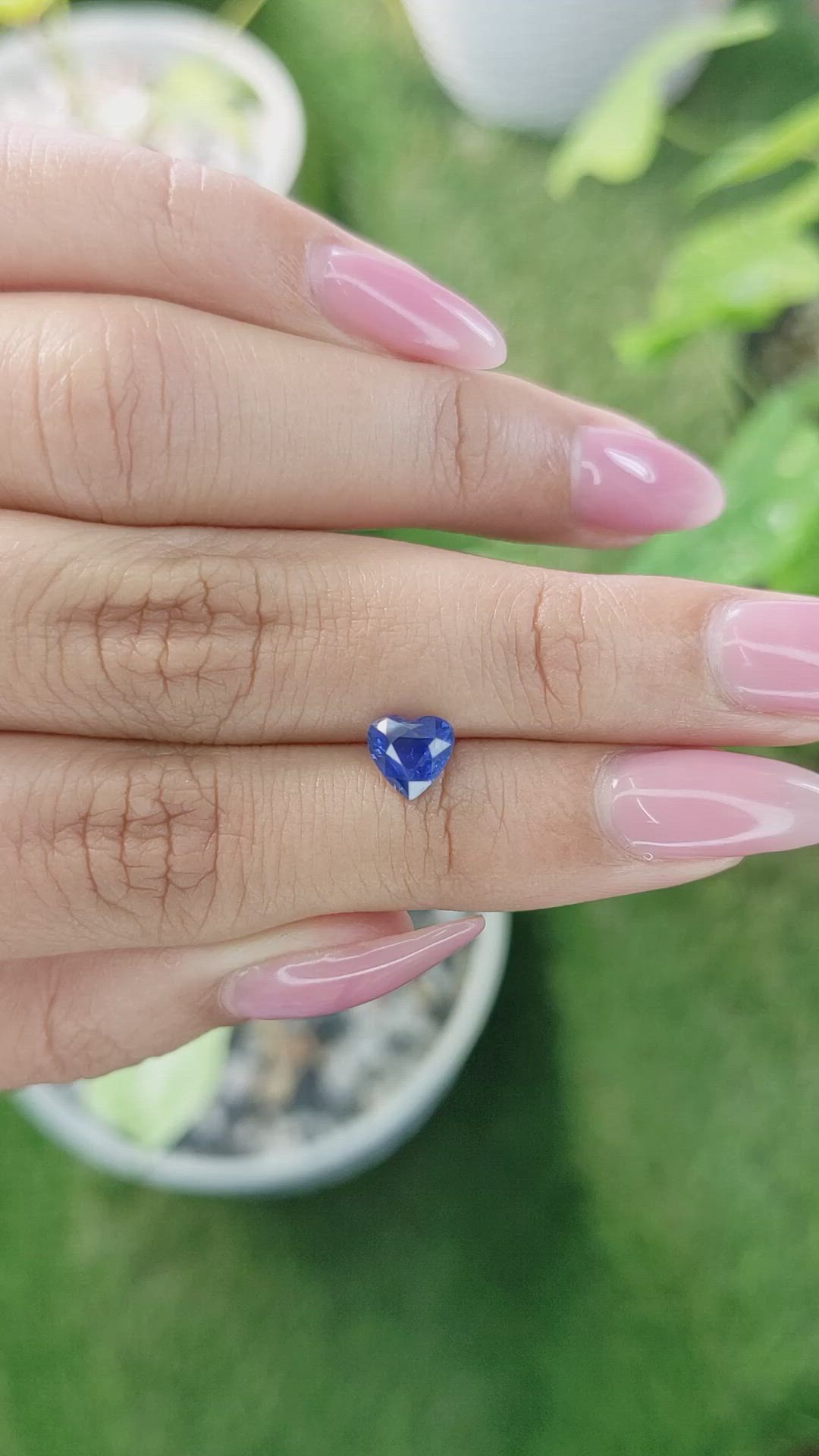1.07 Ct. Blue Sapphire from Ceylon (Sri Lanka) Size Video