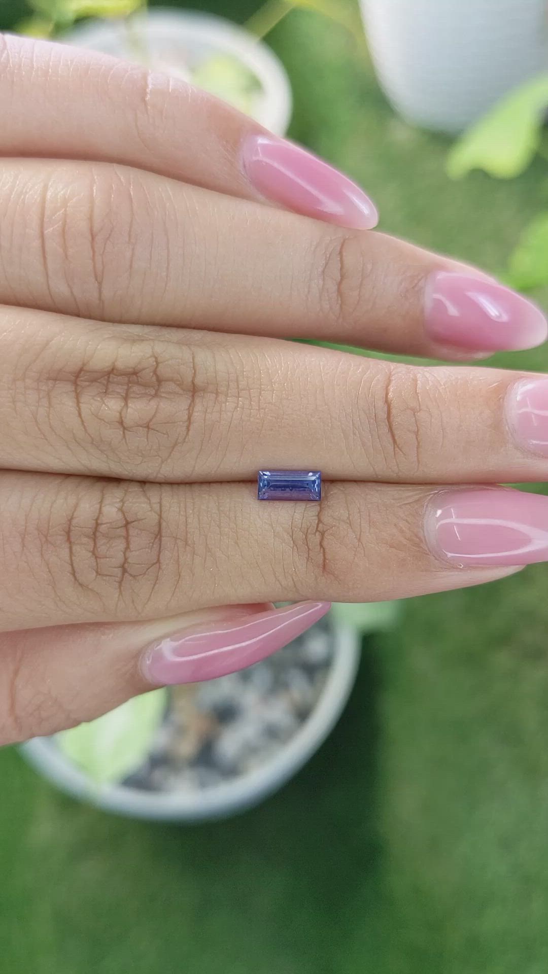 0.58 Ct. Blue Sapphire from Ceylon (Sri Lanka) Size Video