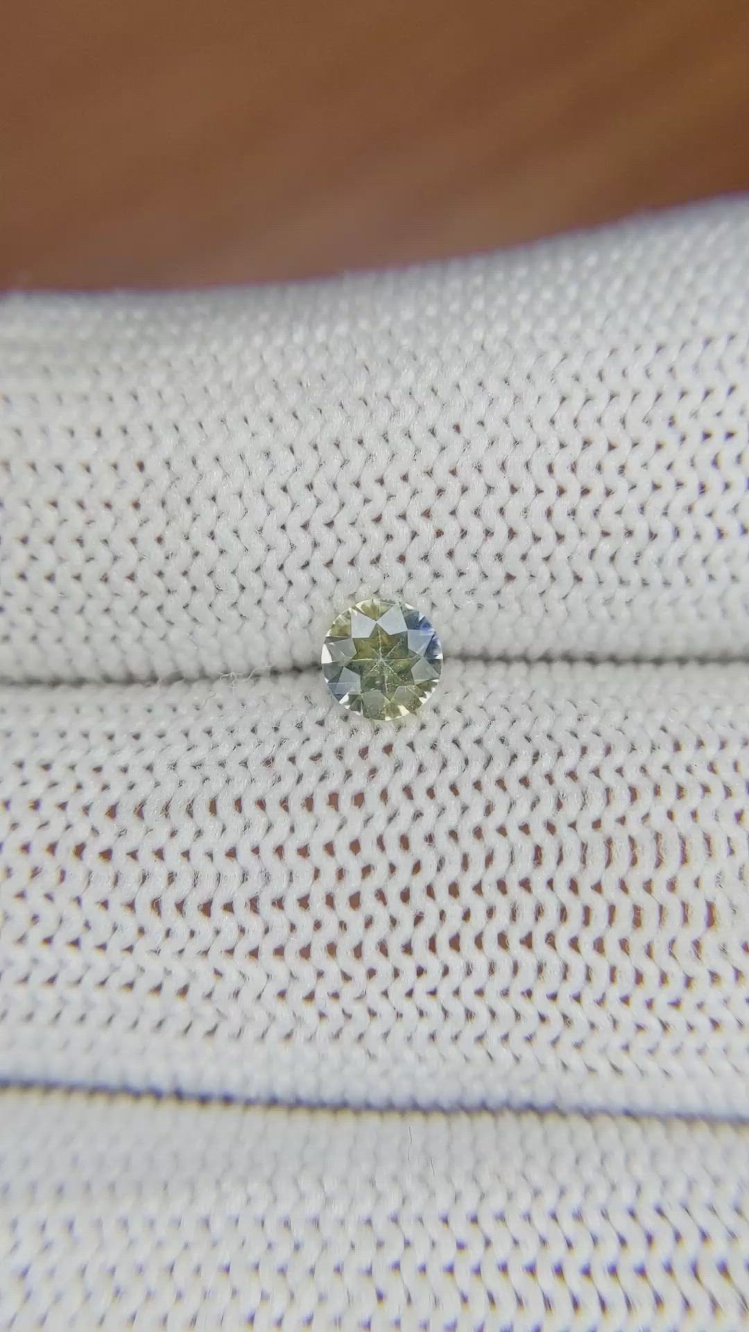 0.38 Ct. Sapphire from Ceylon (Sri Lanka) Size Video