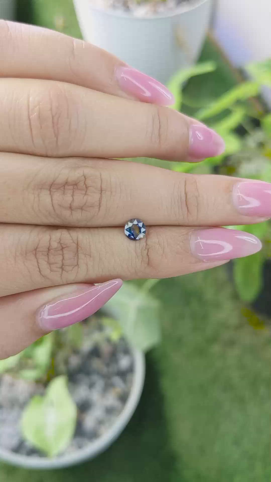 0.56 Ct. Bi Color Sapphire from Ceylon (Sri Lanka) Size Video