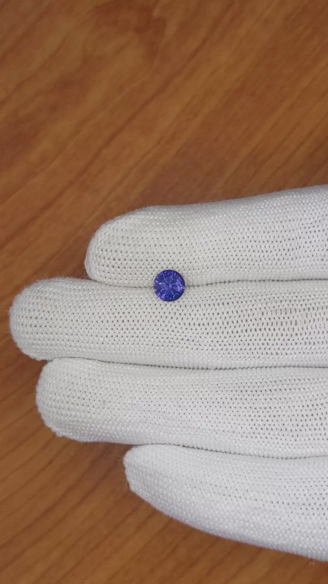 0.91 Ct. Color Change Sapphire from Ceylon (Sri Lanka) Size Video