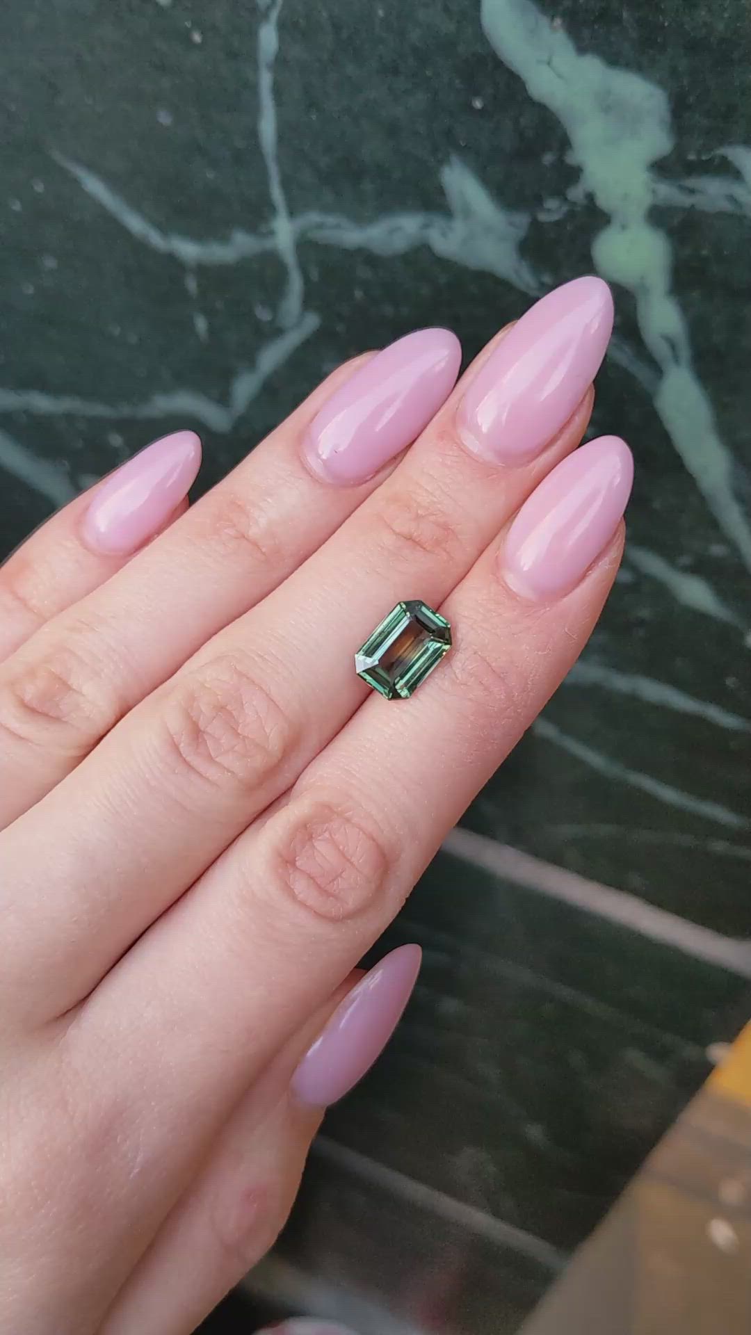 4.03 Ct. Bi Color Sapphire from Madagascar Size Video