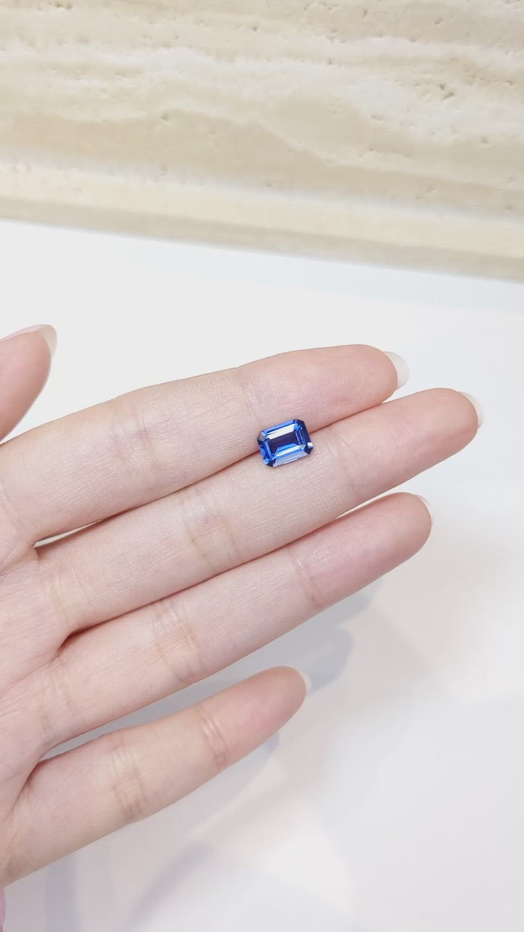 1.92 Ct. Blue Sapphire from Ceylon (Sri Lanka) Size Video