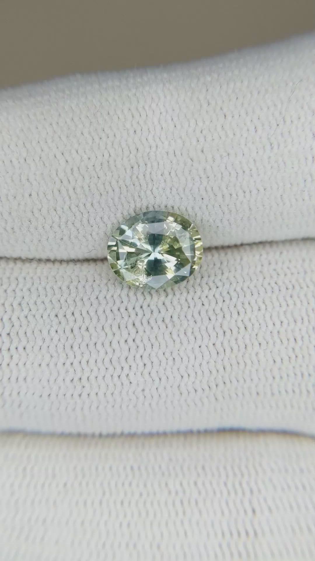 2.15 Ct. Bi Color Sapphire from Ceylon (Sri Lanka) Size Video