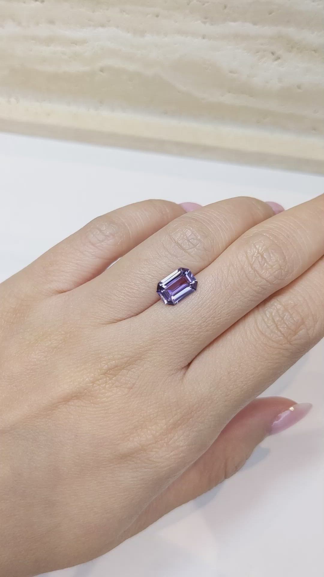 2.70 Ct. Purple Sapphire from Ceylon (Sri Lanka) Size Video