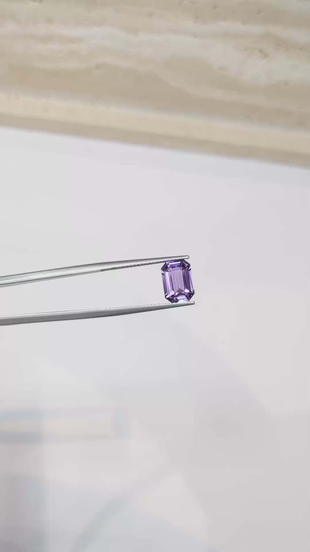 2.70 Ct. Purple Sapphire from Ceylon (Sri Lanka) Size Video