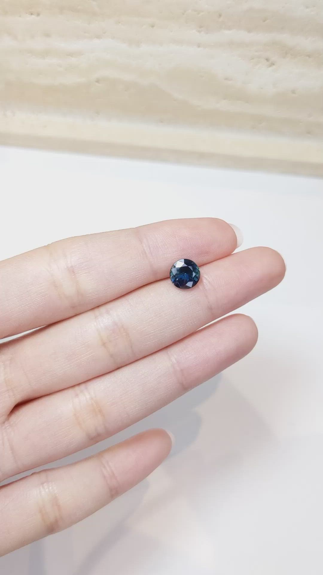 1.94 Ct. Greenish Blue Sapphire from Ceylon (Sri Lanka) Size Video